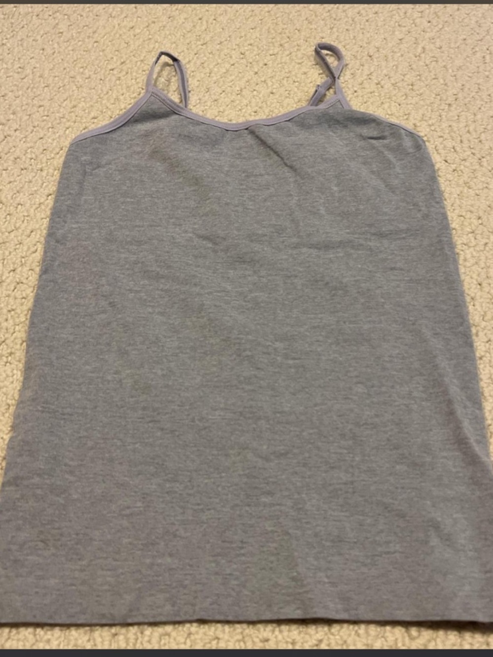 gray tank top